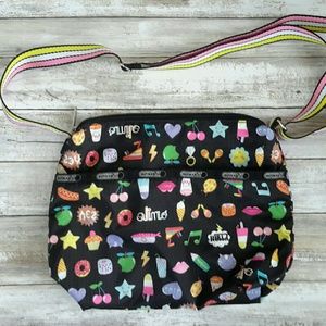 LeSportsac black multi colored bag